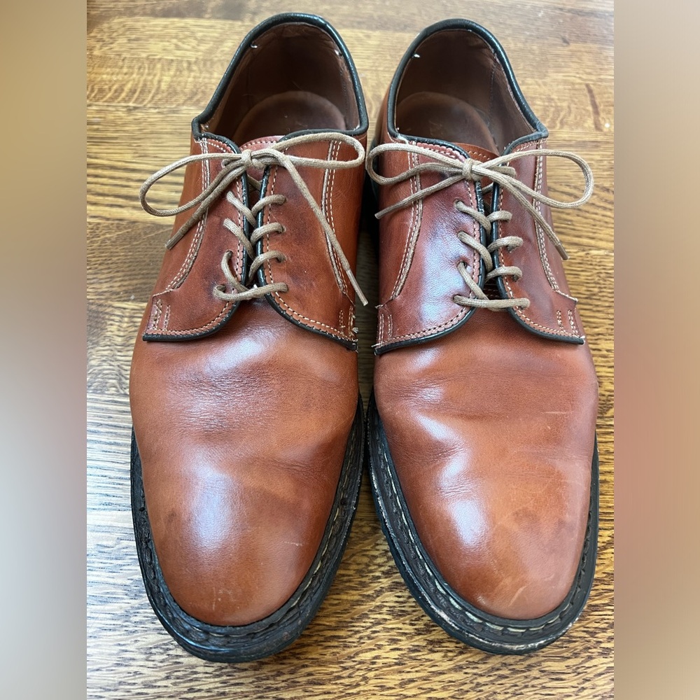 ALLEN EDMONDS Badlands Shoes Derby Lace Up Leather Brown‎ Classic Academia 9